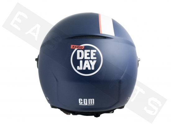 Helm Demi Jet CGM 107DJ1 Deejay Mat Blauw (lang vizier)